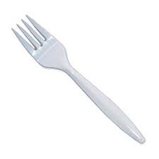 Tenedor plastico x100